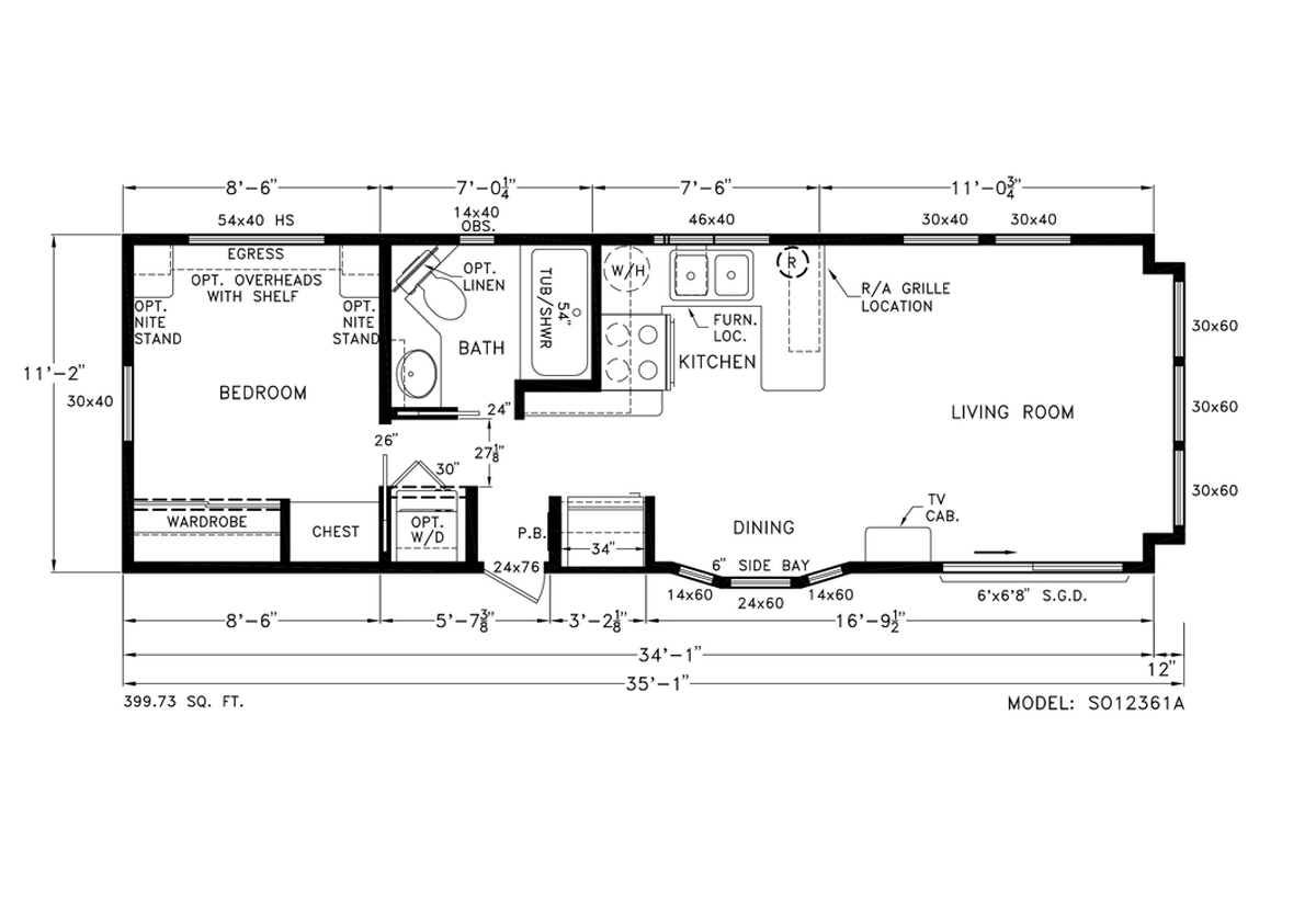 Seashore Cottages / 12361A by Bosarge Mobile Home Sales Bosarge